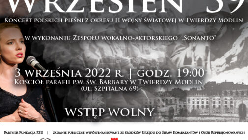 Wrzesień ’39 – koncert polskich pieśni z okresu II wojny światowej w Twierdzy Modlin