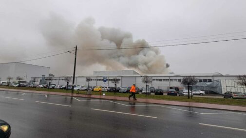 Pożar w fabryce Eco Wipes na Okuninie